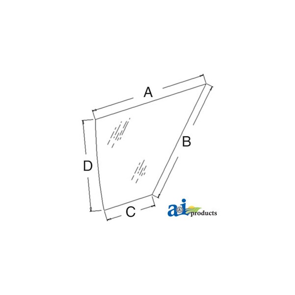 Glass, Door, Lower (RH) 38.75" x32" x6.5"